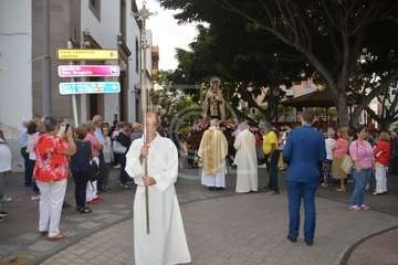 Misa y procesión de la Virgen de Telde en Los Llanos de Telde (Foto TA)